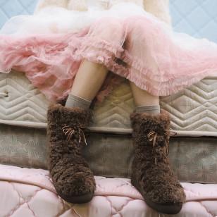 CURLY FUR BOOTS捲毛中筒靴 MIDDLE 5色